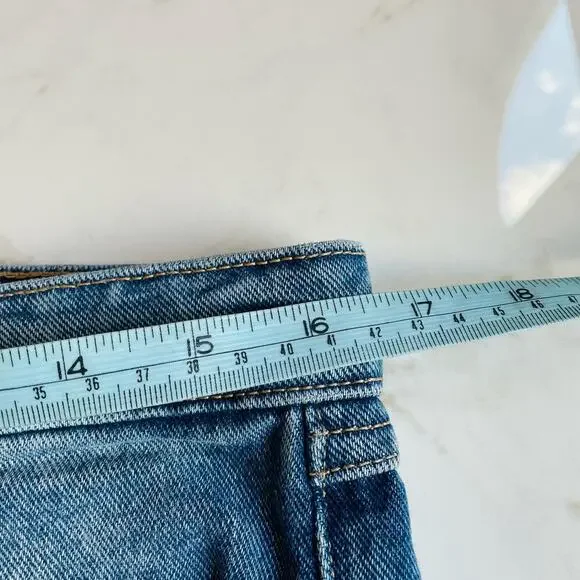 ZARA | Women’s Star Studded Mid Rise Straight Jeans Size 8 Fun Pop Button Fly - Picture 10 of 11